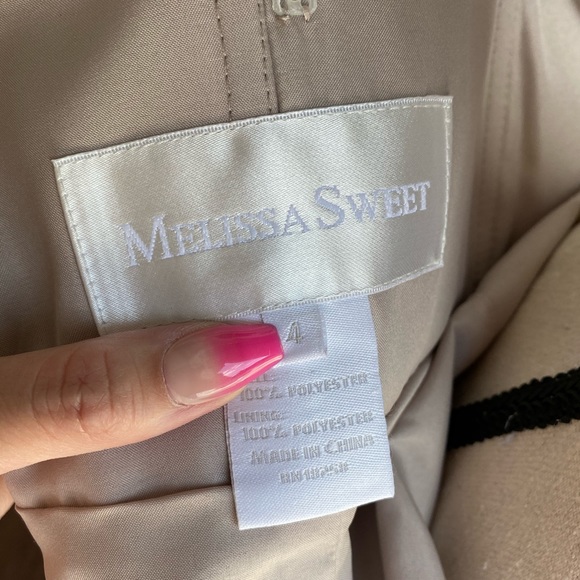 NWOT Melissa Sweet strapless lace dress - Picture 6 of 11